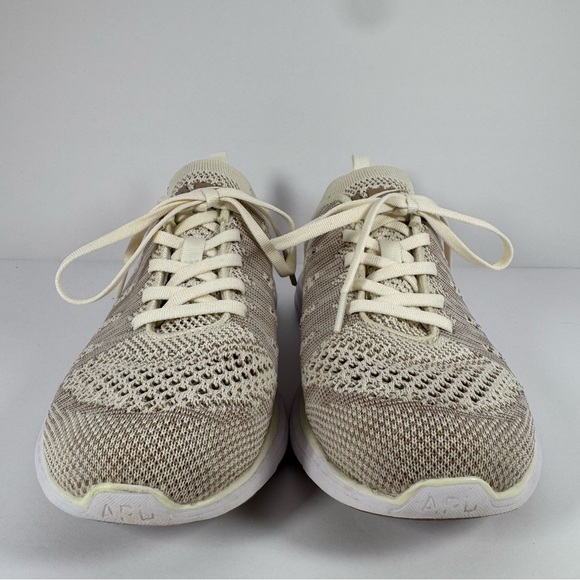 APL Techloom Pro Women’s Size 9 Running Shoes Knit Sneakers Tan Cream - Picture 2 of 9